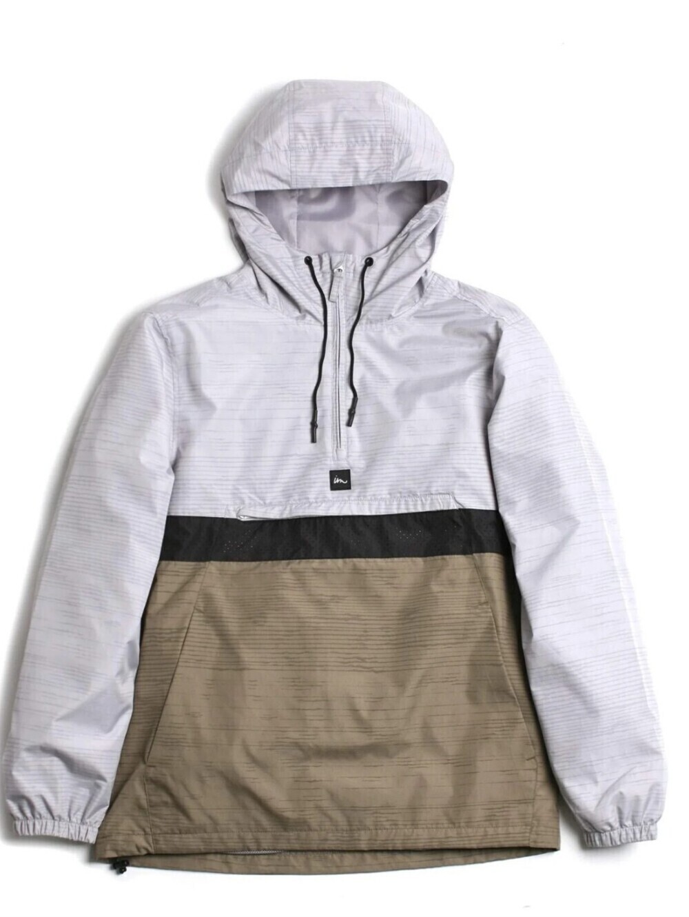 Imperial Motion Fleet Ghost Reflective Jacket Alloy Half Zip Pullover Large New